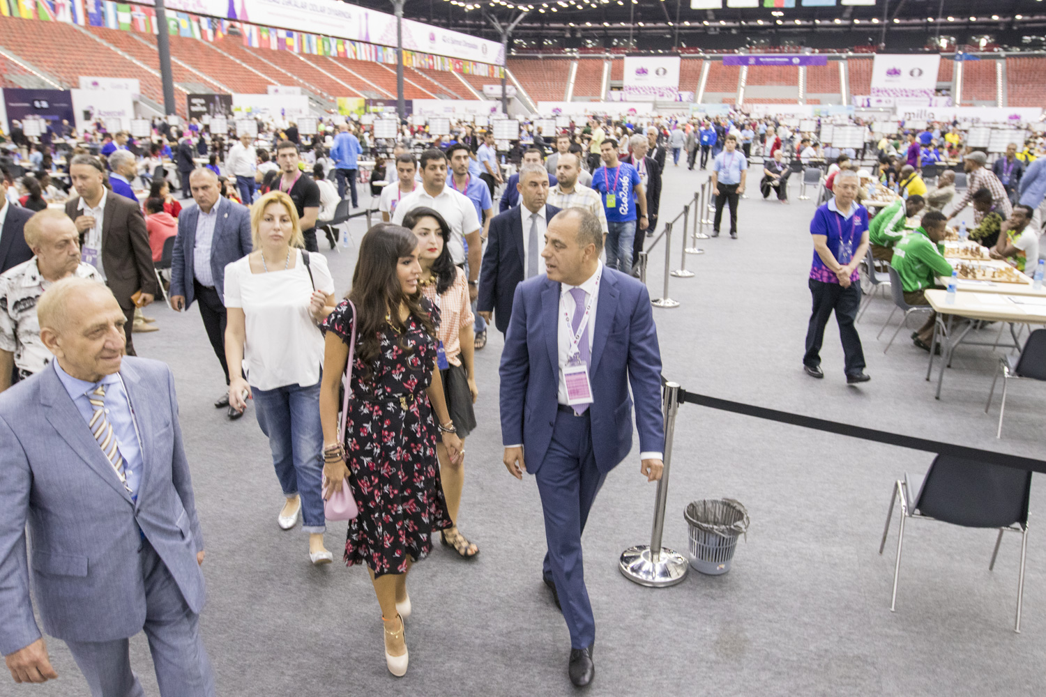 Leyla Əliyeva ilk gedişi etdi -  Fotolar