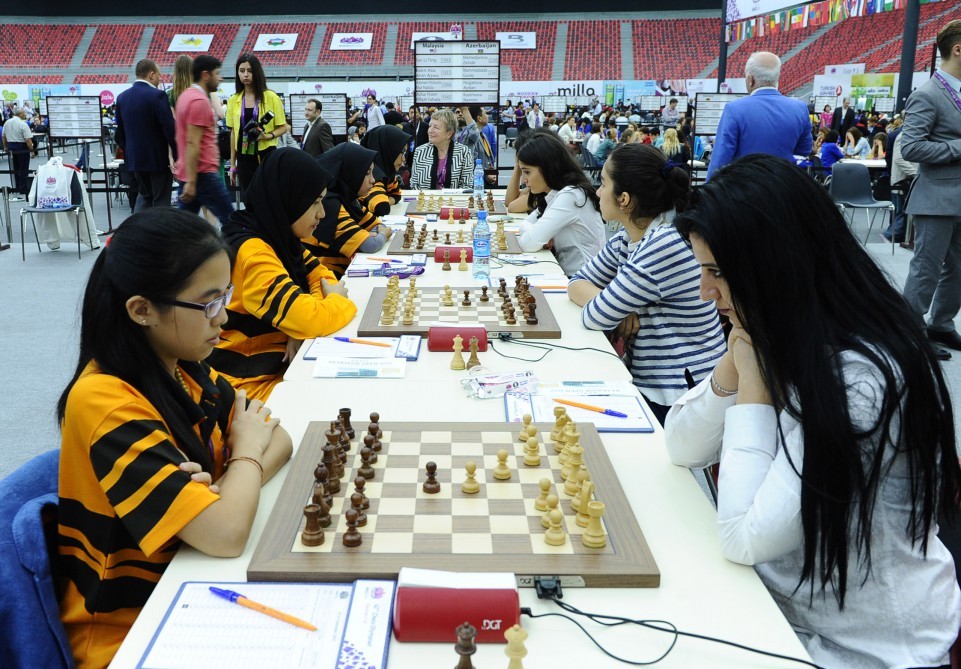 Bakı Şahmat Olimpiadasında sonuncu tur başlayıb - Fotolar