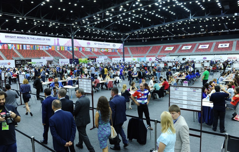 Bakı Şahmat Olimpiadasında sonuncu tur başlayıb - Fotolar