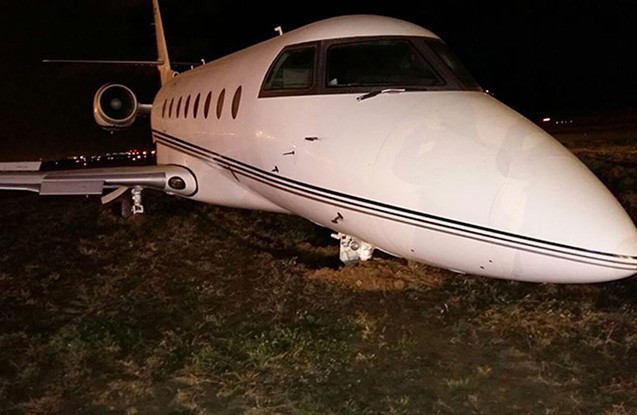 Ronaldonun təyyarəsi qəzaya düşdü - Fotolar
