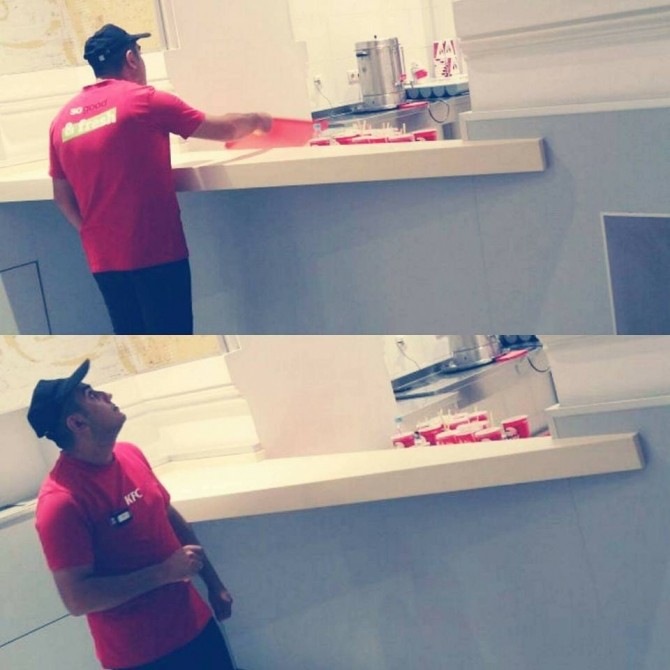 Bakıdakı &ldquo;KFC&rdquo; ilə bağlı iddia  -  Birdəfəlik qablar yuyulur?+Foto