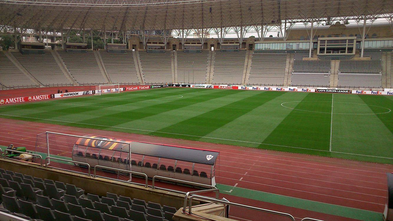 Mərkəzi arena oyuna hazırdır -  Fotolar