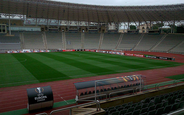 Mərkəzi arena oyuna hazırdır -  Fotolar