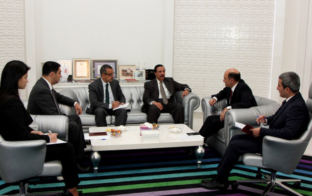 Əbülfəs Qarayev səfirlə görüşdü - Fotolar