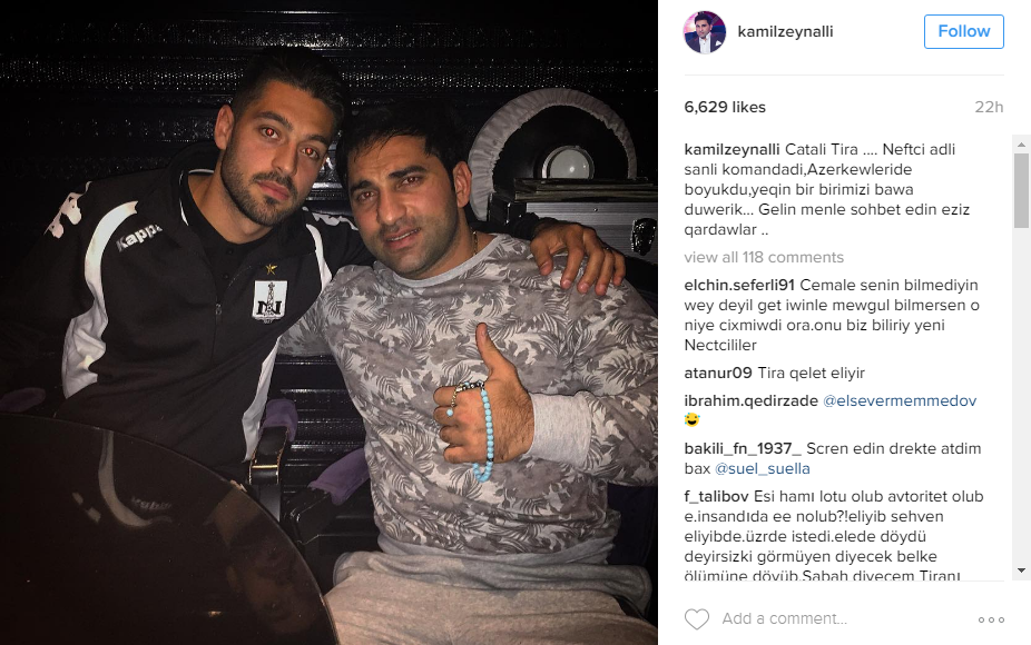 Kamil “Neftçi” azarkeşlərini “razborka”ya çağırır  -  Tiraya dəstək 
