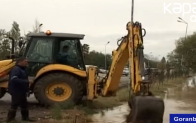 Goranboyda çay daşdı, evlərə ziyan dəydi - Video