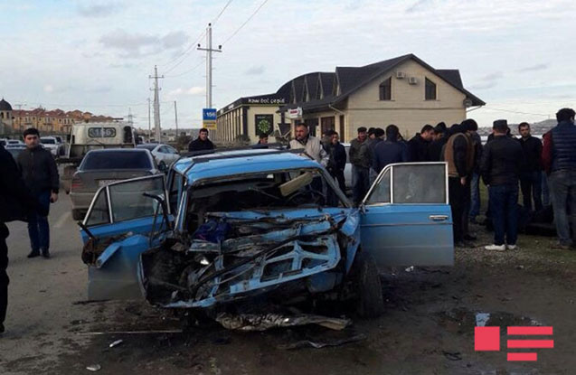 Masazırda dəhşətli qəza - 1 ölü, 2 yaralı+ Fotolar