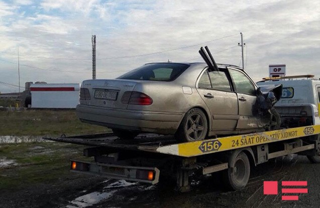 Masazırda dəhşətli qəza - 1 ölü, 2 yaralı+ Fotolar