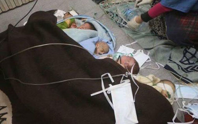 Hələbdəki sonuncu xəstəxana bombardman edildi - Dəhşətli fotolar