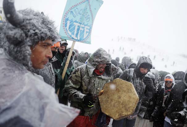 Donsalar da, etirazı dayandırmırlar - ABŞ-dan maraqlı fotolar