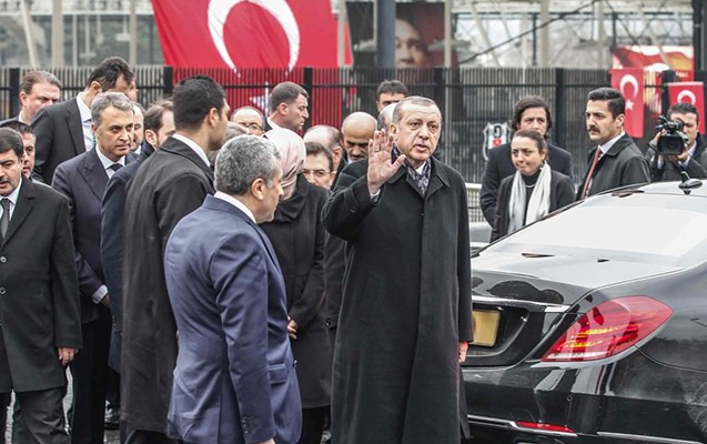 Ərdoğan nazirlərlə terror baş verən ərazidə - Fotolar