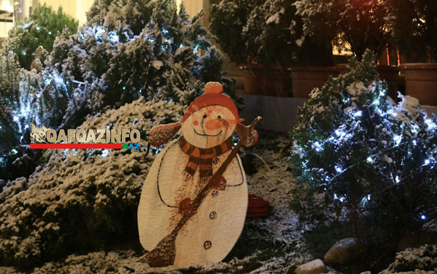 Bakı bir qarlı axşamda ... -  Fotosessiya