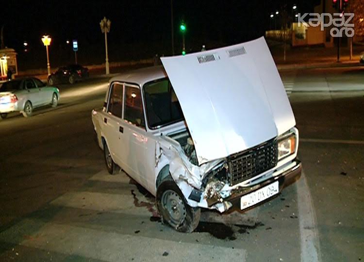 Gəncədə 2 &ldquo;VAZ&rdquo; toqquşdu -  Foto