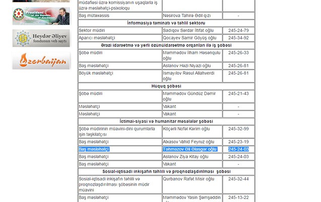 İcra başçısı baş məsləhətçisini işdən çıxardı - 