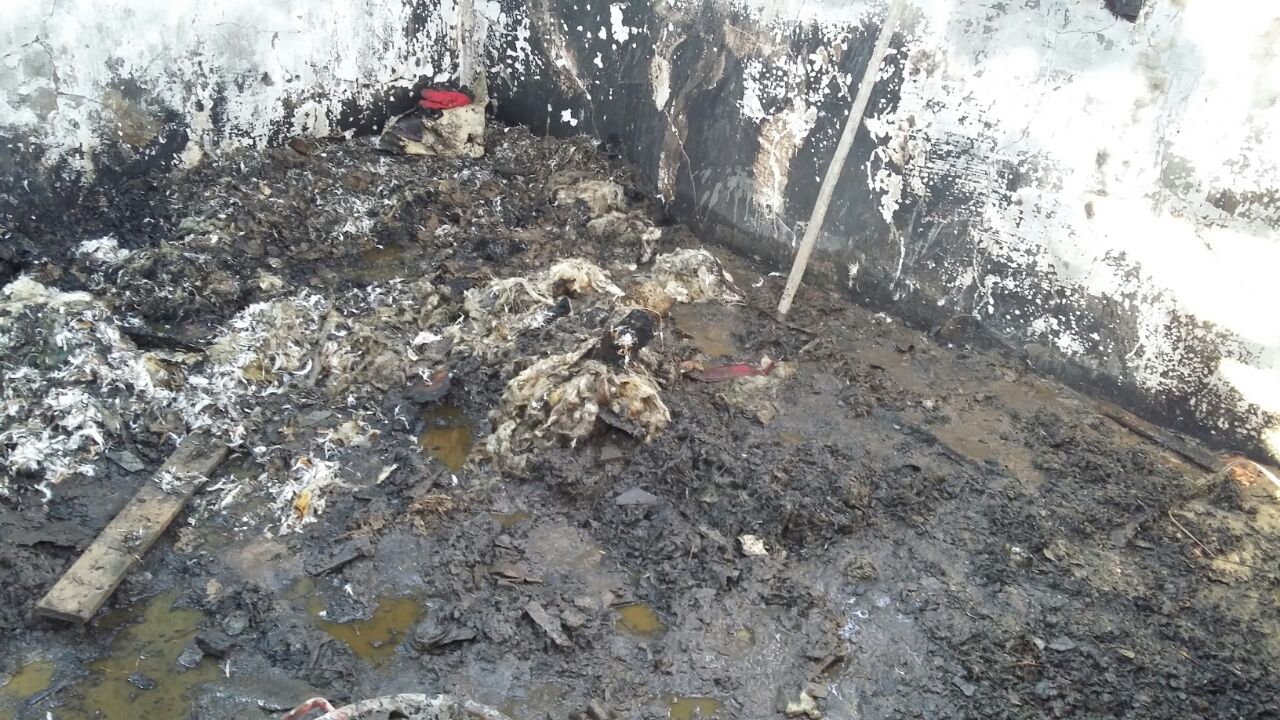 Füzulidə ev külə döndü  -  Bir ailə evsiz qaldı + Fotolar