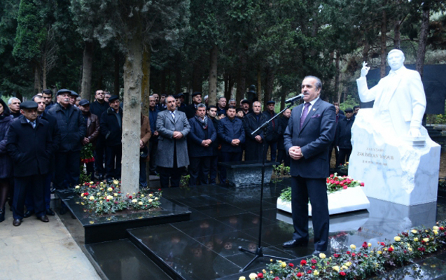 Zəlimxan Yaqubun qəbirüstü abidəsinin açılışı -  Fotolar
