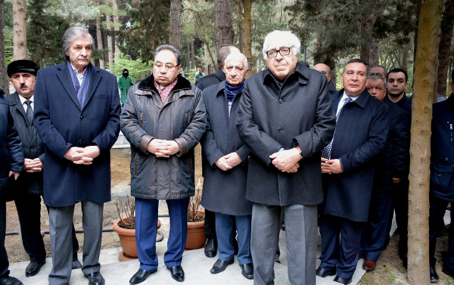 Zəlimxan Yaqubun qəbirüstü abidəsinin açılışı -  Fotolar