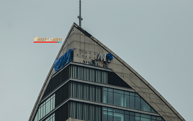 Bakıda “Trump Tower”in adı sökülür  -  Fotolar