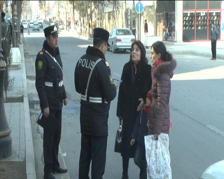 Gəncədə reyd -  70-dən çox piyada cərimələndi + Fotolar