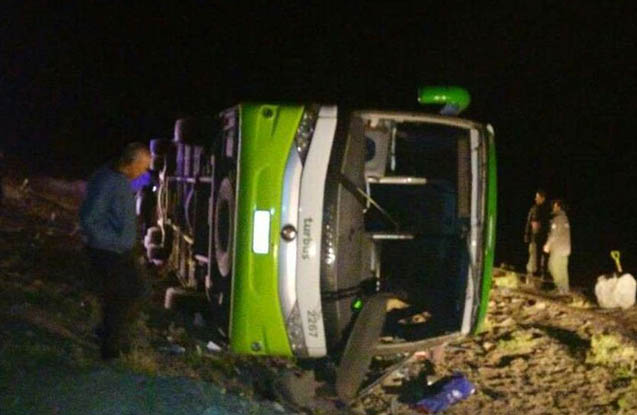 Sərnişin avtobusu qəzaya d&uuml;şd&uuml; -  19 &ouml;l&uuml;, 21 yaralı + Fotolar