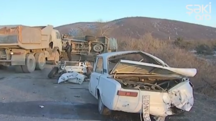 Film kimi qəza -  Maşın bu günə qaldı +Fotolar