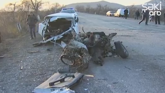 Film kimi qəza -  Maşın bu günə qaldı +Fotolar