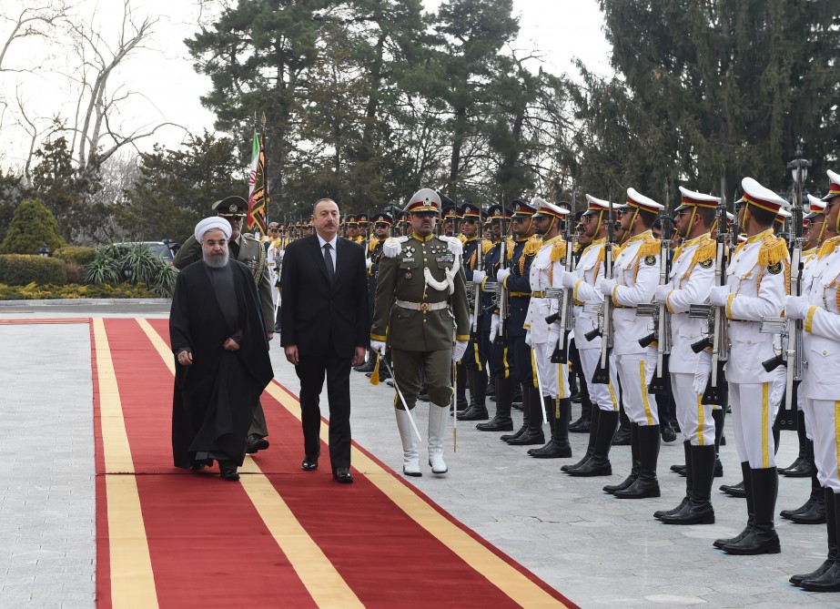 Ruhani prezidenti “Sədabad” sarayında qarşıladı - Fotolar