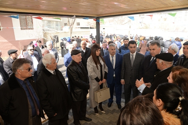 Novruz bayramı ərəfəsində növbəti “Abad həyət” sakinlərin ixtiyarına verildi - Nəsimidə